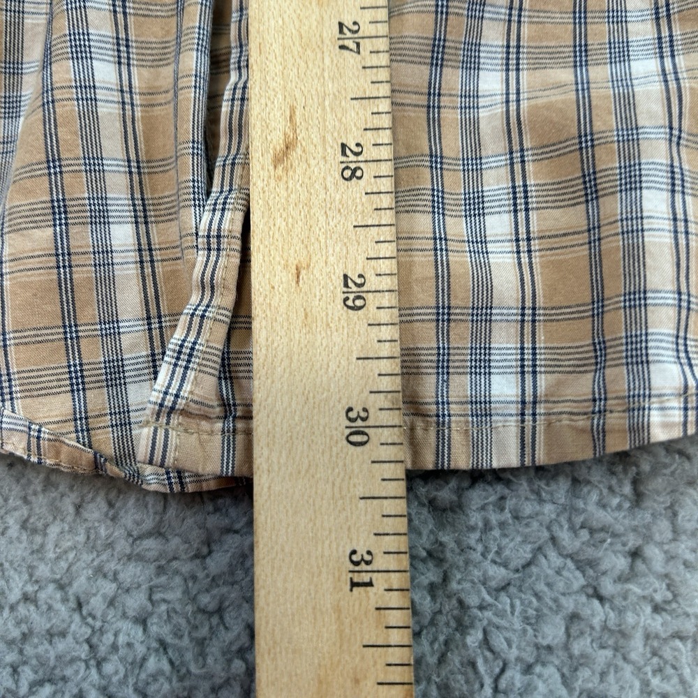 Wrangler Shirt Mens Medium Measures 44x30 Multicolor Cool River Cotton - Picture 9 of 13